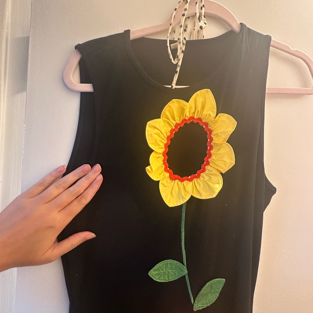 Fashion Brand Company cut out sunflower dress Large